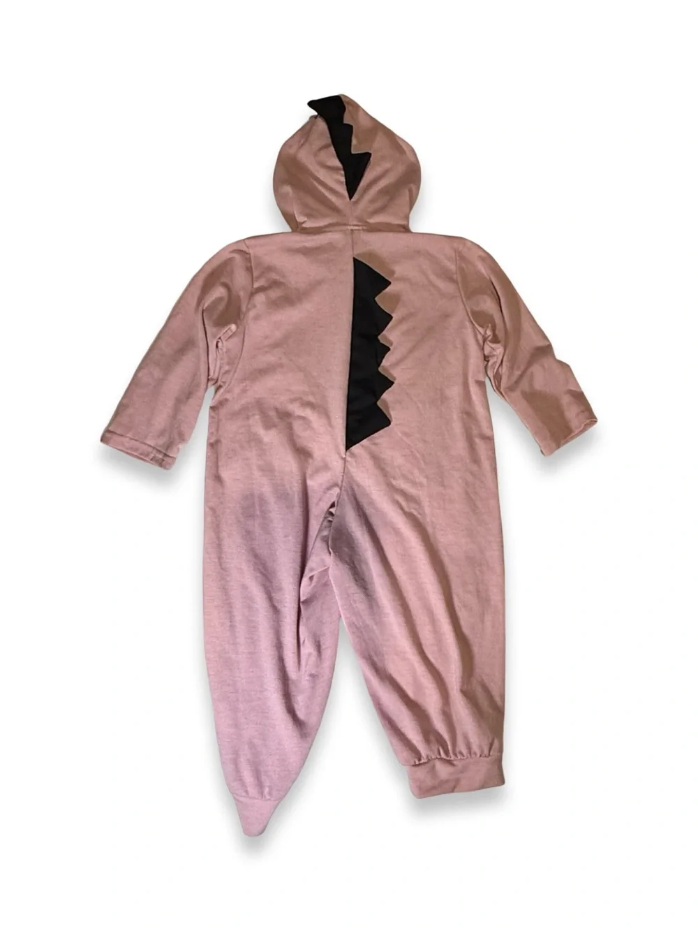 Kids Pink Dino Hooded One-Piece